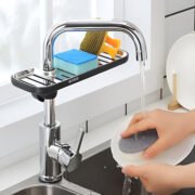 Organizador De Bacha Cocina Porta Esponjas Con Escurridor - Imagen 2