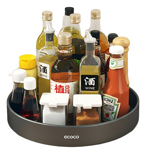 E24105-BG_1 Plato Organizador Bandeja Giratoria Cocina Almacenamiento - Imagen 1