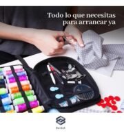 Set De Costura Estuche 130 Agujas Hilos Accesorios Tijera - Imagen 2