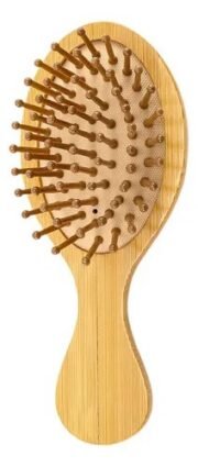 Kit Cepillos De Pelo De Bambú Ecológico Madera Anti Frizz - Imagen 2