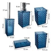 Set de Baño 5 Piezas Accesorios Organizador Acrílico - Imagen 2
