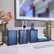 Set de Baño 5 Piezas Accesorios Organizador Acrílico - Imagen 3