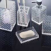 Set de Baño 5 Piezas Accesorios Organizador Acrílico - Imagen 6