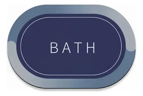 HOG0000479_1 Alfombra Baño Antideslizante Absorvente Suave Ducha Moderna - Imagen 1
