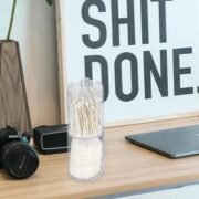 Organizador Porta Hisopos Y Discos Desmaquillantes Con Tapa - Imagen 4