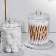 Organizador Contenedor Hisopos Cotonetes Algodón Tapa - Imagen 3