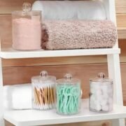 Organizador Contenedor Hisopos Cotonetes Algodón Tapa - Imagen 5