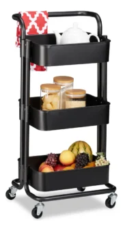 Carrito Organizador Plastico Multiuso Cocina Estante Ruedas