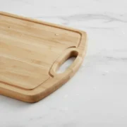 Set X3 Tablas De Picar Cortar Servir Madera Canaleta - Imagen 2