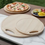 Set 2 Bandejas Redondas Pizzera Tablas Pizza Cocina