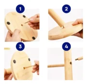 Porta Tazas Bambu Para 6 Tazas - Imagen 3