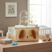 Contenedor Canasto 5 Divisiones Pañalero Tela Bebe Infantil - Imagen 6