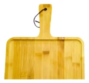 Tabla Con Mango Bamboo 23x24cm Picadas Cocina Tabla Madera - Imagen 3
