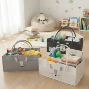 Bolso Canasto Organizador Para Bebes P/guardar Ropa Juguetes - Imagen 4