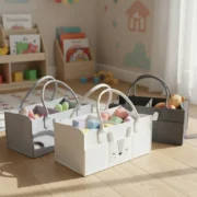 Bolso Canasto Organizador Para Bebes P/guardar Ropa Juguetes - Imagen 5