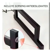 Escurre Secaplatos Bacha Organizador Negro 65cm Acero Inoxidable - Imagen 2