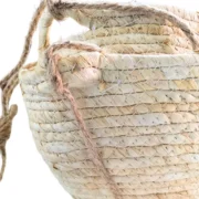 Porta Maceta Macetero Colgante De Yule Fibra Natural Deco - Imagen 4