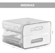 Huevera 32 Huevos Cajones Caja Plástico Contenedor Cocina - Imagen 4