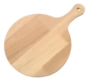 Tabla Para Pizza Bandeja Pizzera De Corte Madera Con Mango