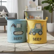 Canasto Organizador Infantil Kids Juguetes Ropa Cilindro - Imagen 5