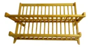 Secador Escurreplatos Plegable De Bambu Resistente - Imagen 5