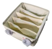 Contenedor Canasto 5 Divisiones Pañalero Tela Bebe Infantil