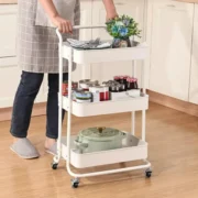 Carrito Organizador Plastico Multiuso Cocina Estante Ruedas - Imagen 2