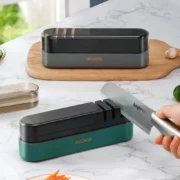 Afilador Manual Ecoco Profesional Para Cuchillos Cocina Azul - Imagen 3