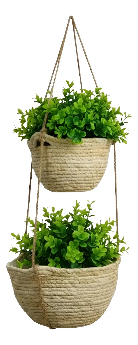 D_NQ_NP_2X_871876-MLA98655555517_112025-F Porta Maceta Macetero Colgante De Yule Fibra Natural Deco - Imagen 1