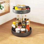 Plato Giratorio Doble Bandeja Organizadora Especiero Cocina - Imagen 6