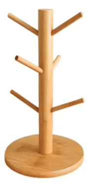 Porta Tazas Bambu Para 6 Tazas - Imagen 5