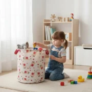 Cesto Canasto Organizador Infantil Juguetes Ropa Plegable - Imagen 4