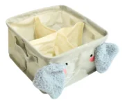 Contenedor Canasto Divisiones Pañalero Tela Bebe Infantil - Imagen 4